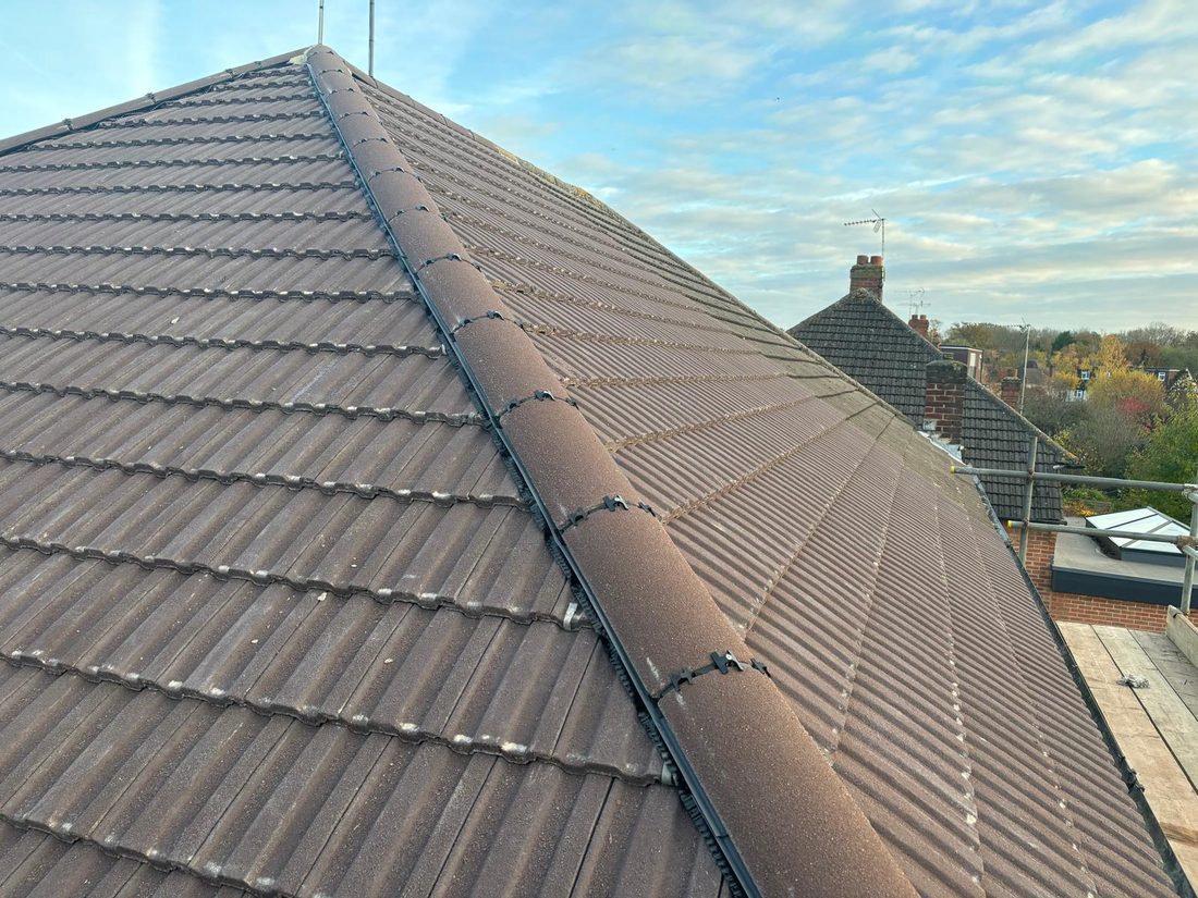 Tiled Roofs in progress by Roofcraft